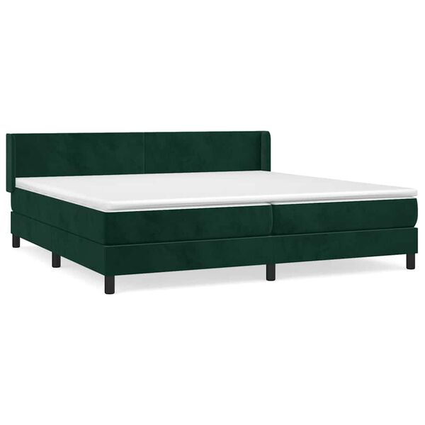 vidaXL &Kappa;&rho;&epsilon;&beta;ά&tau;&iota; Boxspring &mu;&epsilon; &Sigma;&tau;&rho;ώ&mu;&alpha; &Sigma;&kappa;&omicron;ύ&rho;&omicron; &Pi;&rho;ά&sigma;&iota;&nu;&omicron; 200x200&epsilon;&kappa;. &Beta;&epsilon;&lambda;&omicron;ύ&delta;&iota;&nu;&omicron;