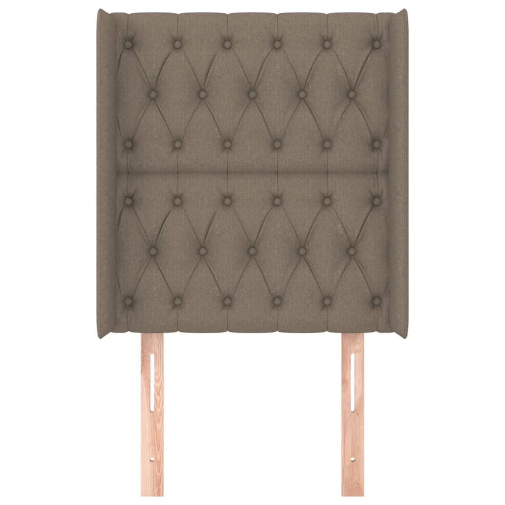 vidaXL Κεφαλάρι με Πτερύγια Taupe 83x16x118/128 εκ. Υφασμάτινο