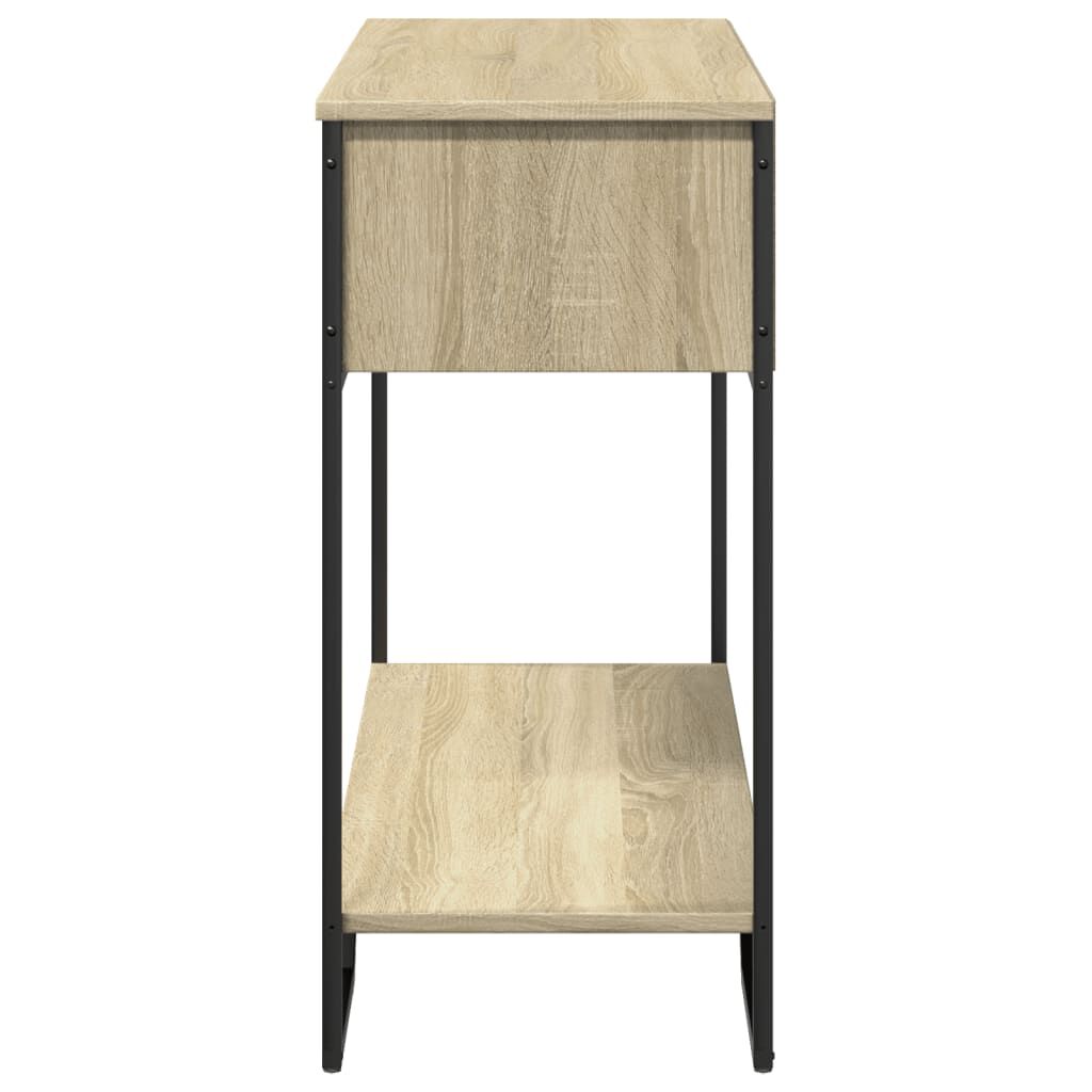 vidaXL Τραπέζι Κονσόλα Sonoma Δρυς 100x35x74,5 εκ. Επεξεργασμένο Ξύλο