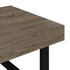 vidaXL Τραπεζάκι Σαλονιού Γκρι/Μαύρο 120x60x40 εκ. από MDF/Σίδερο