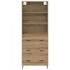 vidaXL Highboard &mu;&epsilon; &sigma;&upsilon;&rho;&tau;ά&rho;&iota; Artisan Oak 69,5 x 34 x 180 &epsilon;&kappa;.
