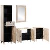 vidaXL Σετ Επίπλων Μπάνιου με συρτάρι 4 pcs Λευκό 38 x 33 x 160 εκ.