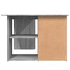 vidaXL Γραφείο Γωνιακό Γκρι Sonoma 145x100x76 εκ. Επεξεργασμένο Ξύλο