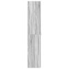 vidaXL Ντουλάπα Παπουτσιών Γκρι 80 x 35.5 x 180 εκ Επεξεργασμένο ξύλο