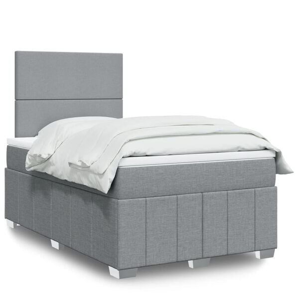 vidaXL &Kappa;&rho;&epsilon;&beta;ά&tau;&iota; Boxspring &mu;&epsilon; &Sigma;&tau;&rho;ώ&mu;&alpha; &Alpha;&nu;&omicron;&iota;&chi;&tau;ό &Gamma;&kappa;&rho;&iota; 120x200 &epsilon;&kappa;. &Upsilon;&phi;&alpha;&sigma;&mu;ά&tau;&iota;&nu;&omicron;
