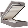 vidaXL &Omicron;&theta;&omega;&mu;&alpha;&nu;&iota;&kappa;ό &kappa;&rho;&epsilon;&beta;ά&tau;&iota; &mu;&epsilon; &sigma;&tau;&rho;ώ&mu;&alpha; & LEDs Taupe 80x200cm ύ&phi;&alpha;&sigma;&mu;&alpha;