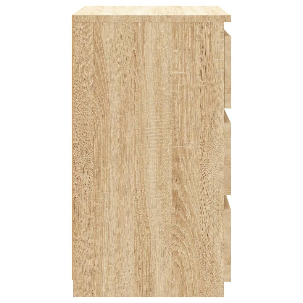 vidaXL Κομοδίνο Sonoma Δρυς 40 x 35 x 62,5 εκ. από Επεξ. Ξύλο