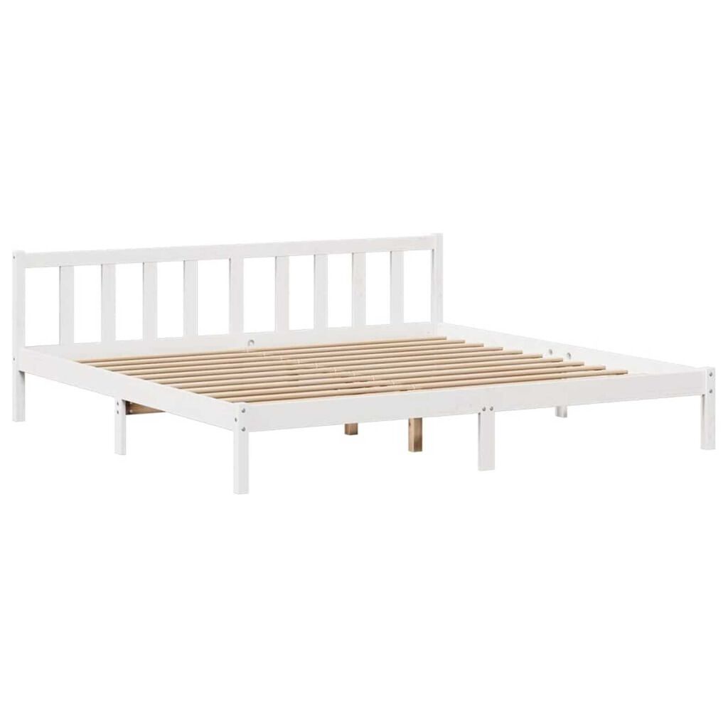 vidaXL Κρεβάτι Βιβλιοθήκη Χωρίς Στρώμα 180x200 εκ Μασίφ Ξύλο Πεύκου