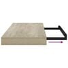 vidaXL &Rho;ά&phi;&iota; &Tau;&omicron;ί&chi;&omicron;&upsilon; &Chi;&rho;ώ&mu;&alpha; &Delta;&rho;&upsilon;ό&sigmaf; 50x23x3,8 &epsilon;&kappa;. MDF