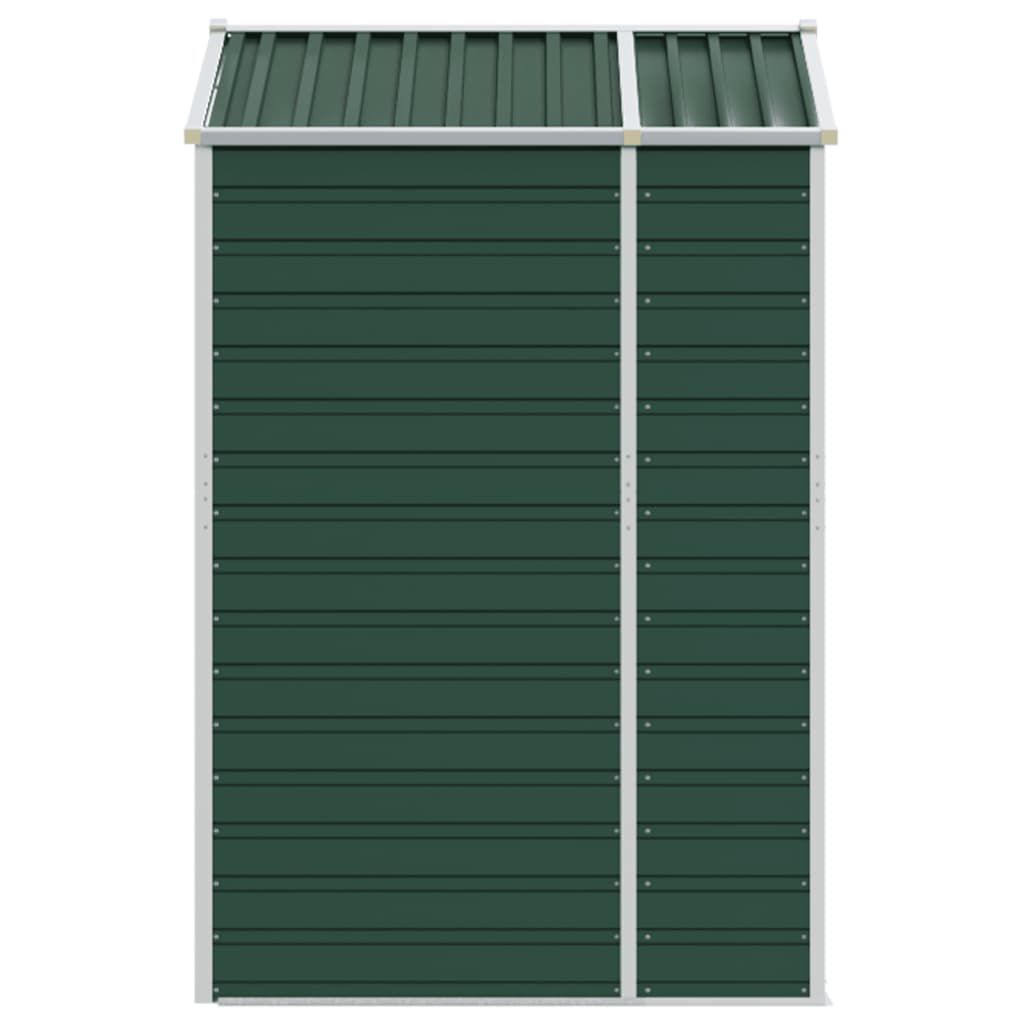 vidaXL Αποθήκη Κήπου Πράσινη 191x130x198 εκ. Γαλβανισμένο Ατσάλι