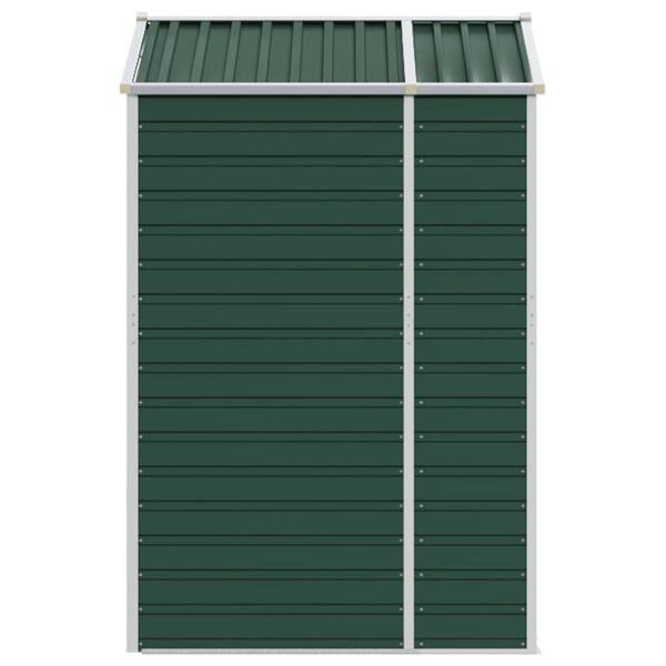 vidaXL Αποθήκη Κήπου Πράσινη 191x130x198 εκ. Γαλβανισμένο Ατσάλι