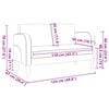 vidaXL Καναπές Loveseat Σκούρο Γκρι 110 εκ. Συνθετικό δέρμα