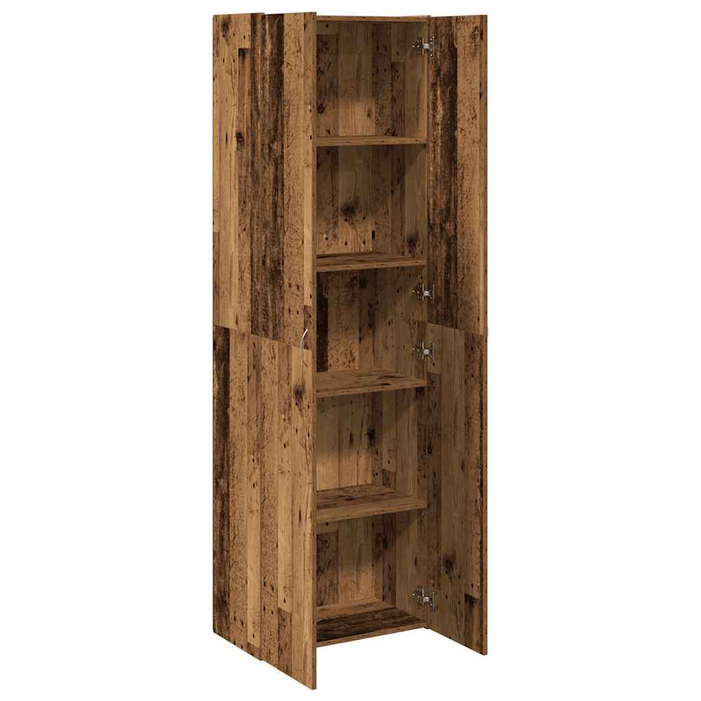 vidaXL Highboard Παλιό ξύλο 60x32x190 cm Κατασκευασμένο ξύλο