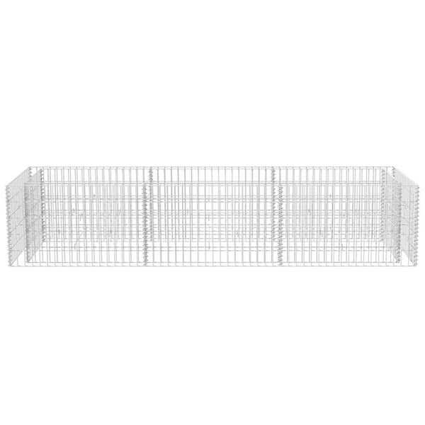 vidaXL Συρματοκιβώτιο - Γλάστρα Υπερυψωμένη 270 x 90 x 50 εκ. Ατσάλινη