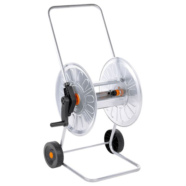 vidaXL Ανέμη Ποτίσματος Τροχήλατη για 80 μ. 1/2" ή 50 μ. 3/4" Ατσάλινη