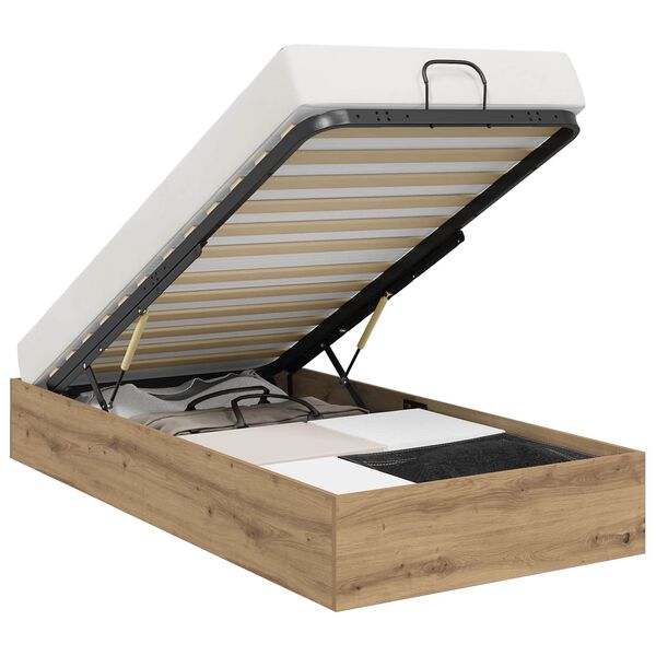 vidaXL &Kappa;&rho;&epsilon;&beta;ά&tau;&iota; &Omicron;&theta;&omega;&mu;&alpha;&nu;&iota;&kappa;&omicron;ύ &Tau;ύ&pi;&omicron;&upsilon; &mu;&epsilon; &alpha;&pi;&omicron;&theta;ή&kappa;&epsilon;&upsilon;&sigma;&eta; Artisan Oak 100 x 200 cm