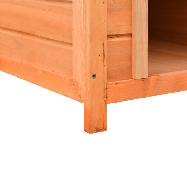 vidaXL Σπιτάκι Σκύλου 72 x 85 x 82 εκ. από Μασίφ Ξύλο Πεύκου & Ελάτης