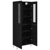 vidaXL Highboard &Lambda;&epsilon;&upsilon;&kappa;ό&sigmaf; &kappa;&alpha;&iota; &Mu;&alpha;ύ&rho;&omicron;&sigmaf; &Delta;&rho;&upsilon;&sigmaf; 69,5 x 34 x 180 &epsilon;&kappa;.