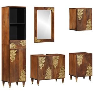 vidaXL &Sigma;&epsilon;&tau; &Nu;&tau;&omicron;&upsilon;&lambda;&alpha;&pi;&iota;ώ&nu; &Mu;&pi;ά&nu;&iota;&omicron;&upsilon; 5 &tau;&mu;&chi;. &Mu;έ&lambda;&iota; &Kappa;&alpha;&phi;έ 62 x 33 x 58 &epsilon;&kappa;.