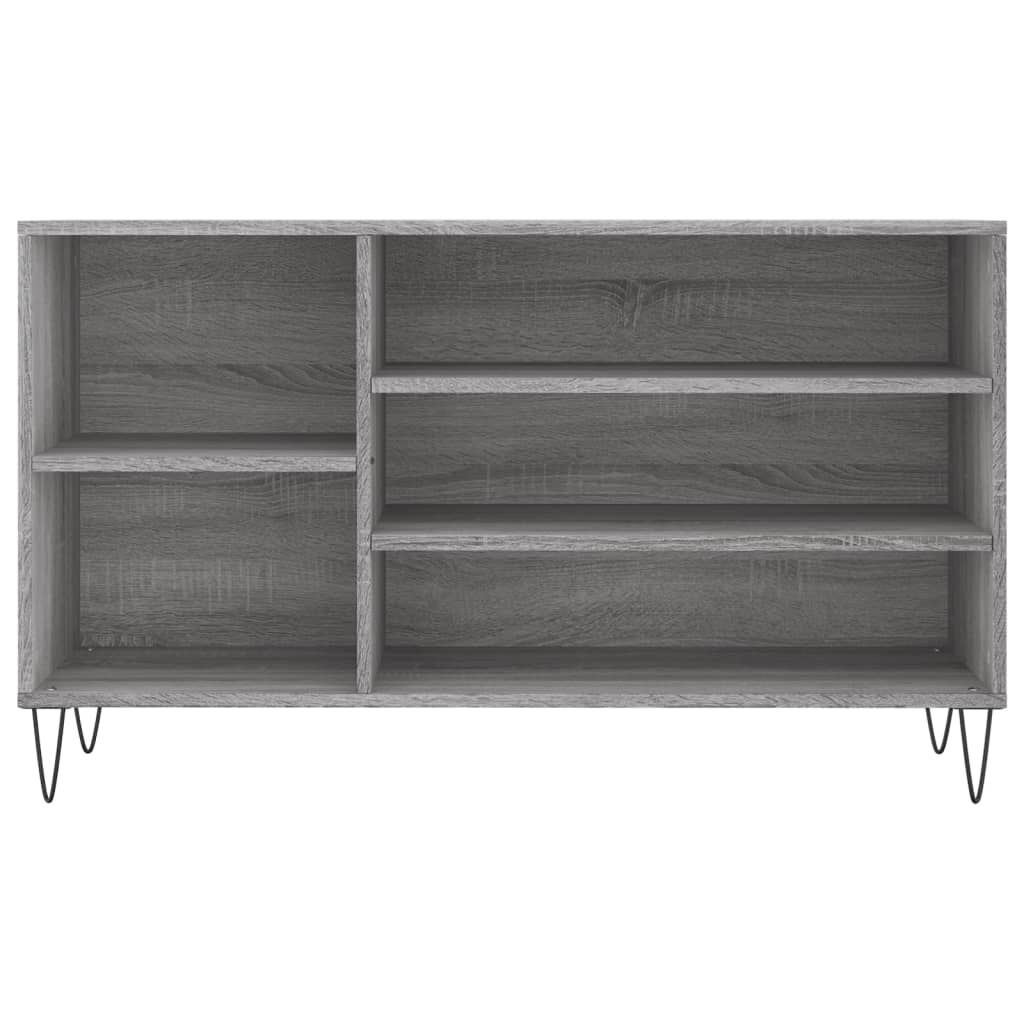 vidaXL Παπουτσοθήκη Γκρι Sonoma 102x36x60 εκ. από Επεξεργασμένο Ξύλο