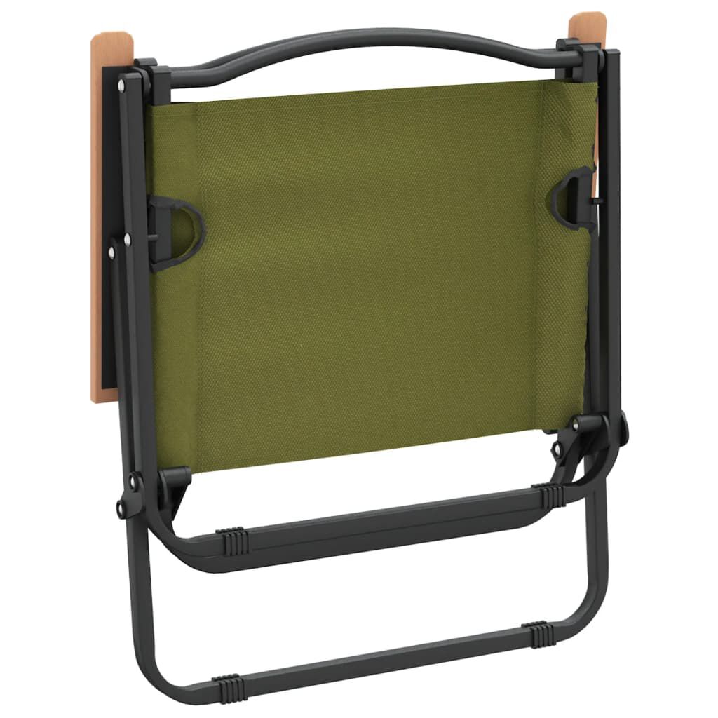 vidaXL Καρέκλες Κάμπινγκ 2 τεμ. Πράσινες 54x43x59 εκ. Ύφασμα Oxford