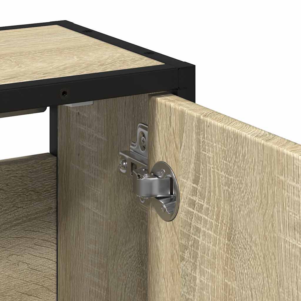 vidaXL Ντουλάπι καθρέφτη μπάνιου Sonoma Oak 65x20x60 cm