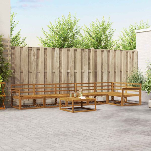 vidaXL &Sigma;&epsilon;&iota;&rho;ά &Kappa;&alpha;&nu;&alpha;&pi;έ &Epsilon;&xi;&omega;&tau;&epsilon;&rho;&iota;&kappa;&omicron;ύ 7 pcs &Phi;&upsilon;&sigma;&iota;&kappa;ό &Sigma;&tau;&epsilon;&rho;&epsilon;ό &Xi;ύ&lambda;&omicron; &Alpha;&kappa;&alpha;&kappa;ί&alpha;&sigmaf;