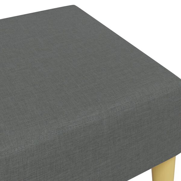 vidaXL Υποπόδιο Σκούρο Γκρι 77x55x31 εκ. Υφασμάτινο