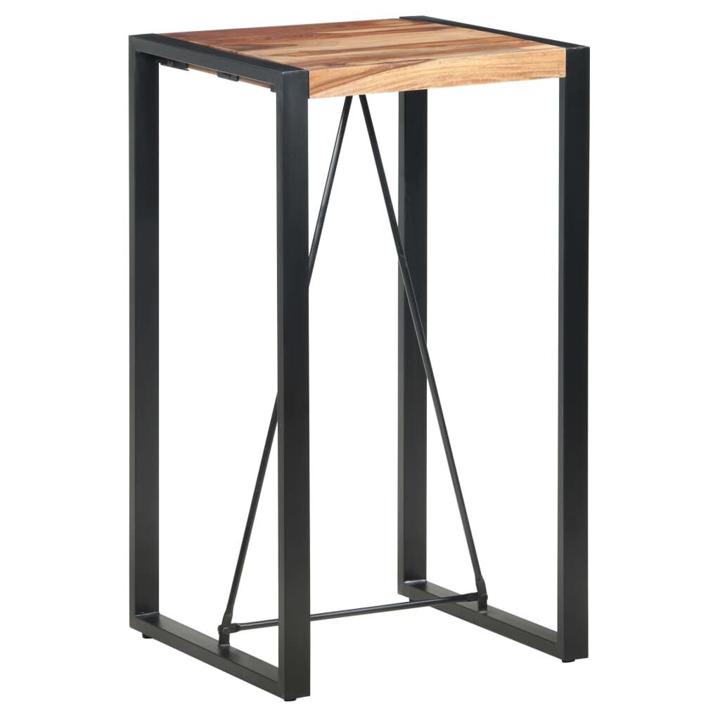 vidaXL Τραπέζι Μπαρ 60 x 60 x 110 εκ. από Μασίφ Ξύλο Sheesham