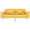 vidaXL Καναπές - Κρεβάτι Κίτρινος Υφασμάτινος