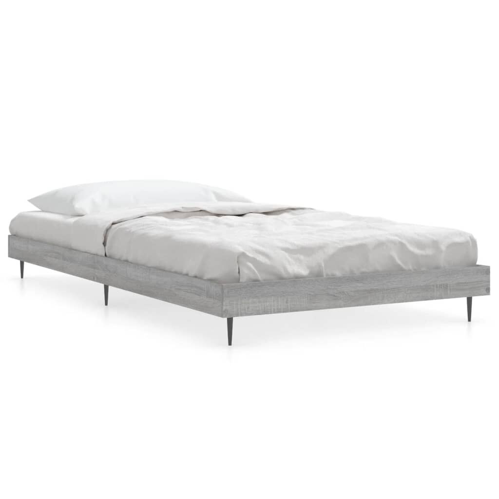 vidaXL Πλαίσιο Κρεβατιού Γκρι Sonoma 100x200 εκ. Επεξεργασμένο Ξύλο