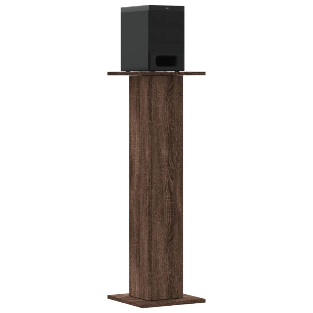 vidaXL Βάσεις Ηχείων 2 Τεμ. Καφέ Δρυς 30x30x95 εκ. Επεξεργασμένο Ξύλο