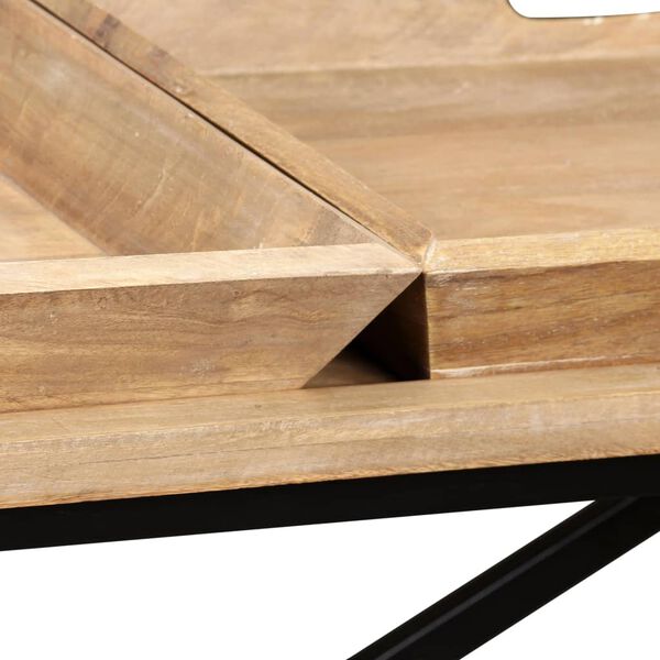 vidaXL Κονσόλα Τραπέζι 130 x 40 x 80 εκ. από Μασίφ Ξύλο Μάνγκο