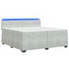 vidaXL &Kappa;&rho;&epsilon;&beta;ά&tau;&iota; Box Spring &mu;&epsilon; &Sigma;&tau;&rho;ώ&mu;&alpha; &kappa;&alpha;&iota; LED &Alpha;&nu;&omicron;&iota;&chi;&tau;ό &gamma;&kappa;&rho;&iota; 200 x 200 cm