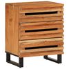 vidaXL Κομοδίνο 50x34x62 εκ. από Μασίφ Ξύλο Ακακίας