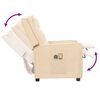 vidaXL Πολυθρόνα Μασάζ Ηλεκτρική Κρεμ Υφασμάτινη