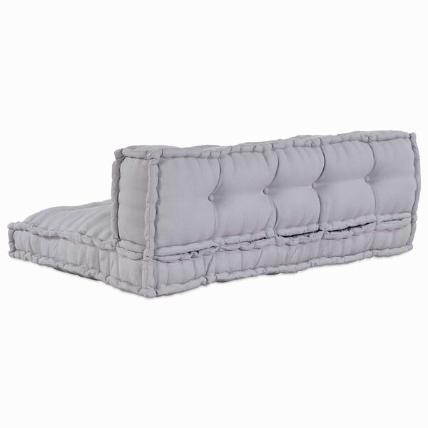 vidaXL Μαξιλάρι Σαλονιού Παλέτας 2 pcs Γκρι Πολυεστέρας