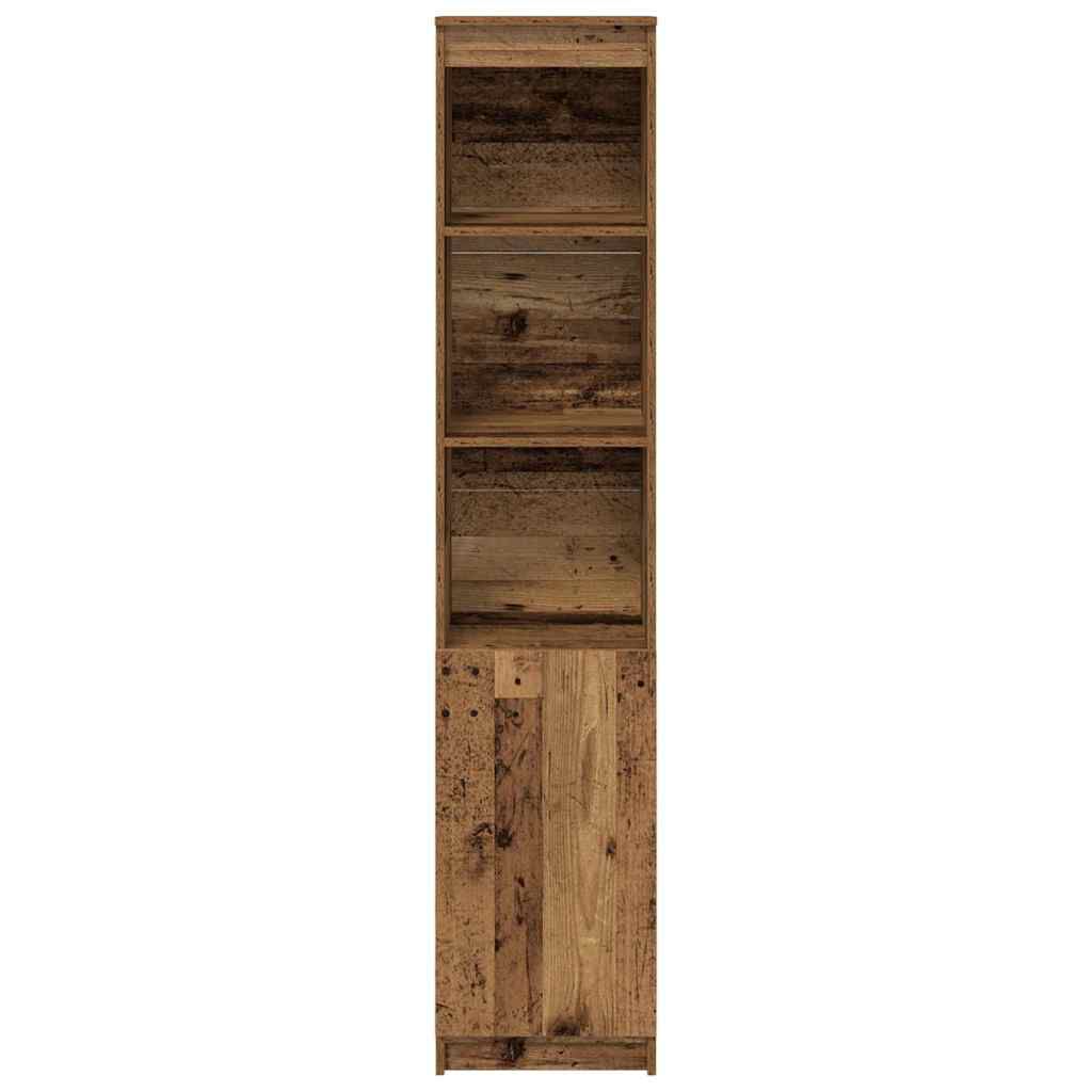 vidaXL Ντουλάπι Όψη Παλαιού Ξύλου 37,5x35x180 εκ. Επεξεργασμένο Ξύλο