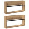 vidaXL &Rho;ά&phi;&iota; &Pi;&epsilon;&rho;&iota;&omicron;&delta;&iota;&kappa;ώ&nu; &mu;&epsilon; &rho;ά&phi;&iota; 2 &tau;&epsilon;&mu;. Artisan Oak 60 x 12 x 30 &epsilon;&kappa;