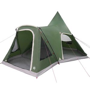vidaXL Σκηνίτσα Teepee με στέγη Πράσινο 545 x 450 x 295 εκ
