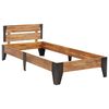 vidaXL Πλαίσιο Κρεβατιού 90 x 200 εκ. Μασίφ Ξύλο Ακακίας Βουρτσισμένο