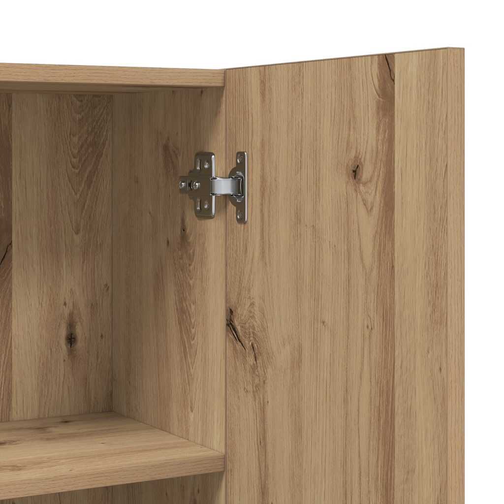 vidaXL Ντουλάπι Πλυντηρίου τεχνίτης Δρυς 64 x 25,5 x 190 εκ.