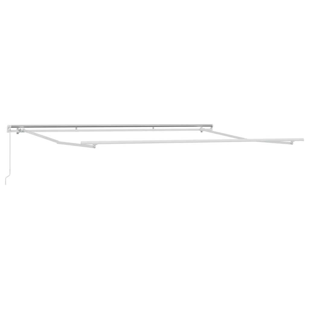 vidaXL Χειροκίνητη Ανασυρόμενη Τέντα Λευκή 450x300 cm