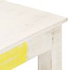 vidaXL Τραπεζαρία Λευκή 120 x 60 x 76 εκ. από Μασίφ Ξύλο Μάνγκο