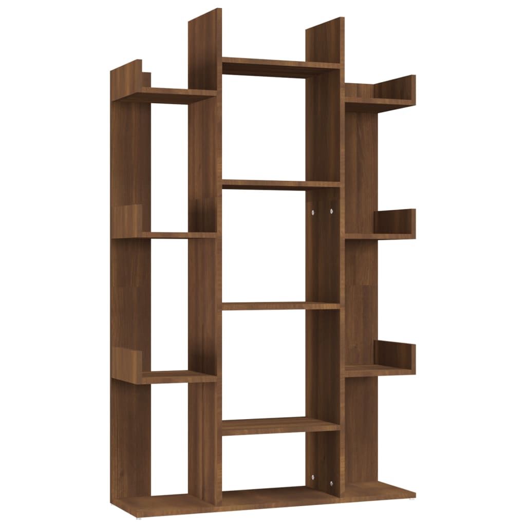 vidaXL Βιβλιοθήκη Καφέ Δρυς 86x25,5x140 εκ. από Επεξεργασμένο Ξύλο