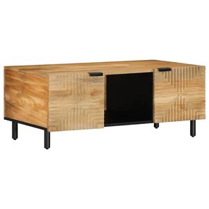 vidaXL &Tau;&rho;&alpha;&pi;&epsilon;&zeta;ά&kappa;&iota; &sigma;&alpha;&lambda;&omicron;&nu;&iota;&omicron;ύ &kappa;&alpha;&phi;έ 100x54x40 cm &mu;&alpha;&sigma;ί&phi; &xi;ύ&lambda;&omicron; Mango