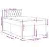 vidaXL Κρεβάτι Boxspring με Στρώμα Ανοιχτό Γκρι 120x190 εκ. Υφασμάτινο