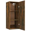 vidaXL Ντουλάπι Τοίχου Καπνιστή δρυς 34,5x34x90 εκ. Επεξεργασμένο Ξύλο