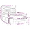 vidaXL &Kappa;&rho;&epsilon;&beta;ά&tau;&iota; Boxspring &mu;&epsilon; &Sigma;&tau;&rho;ώ&mu;&alpha; &Sigma;&kappa;&omicron;ύ&rho;&omicron; &Gamma;&kappa;&rho;&iota; 140x190 &epsilon;&kappa;. &Beta;&epsilon;&lambda;&omicron;ύ&delta;&iota;&nu;&omicron;