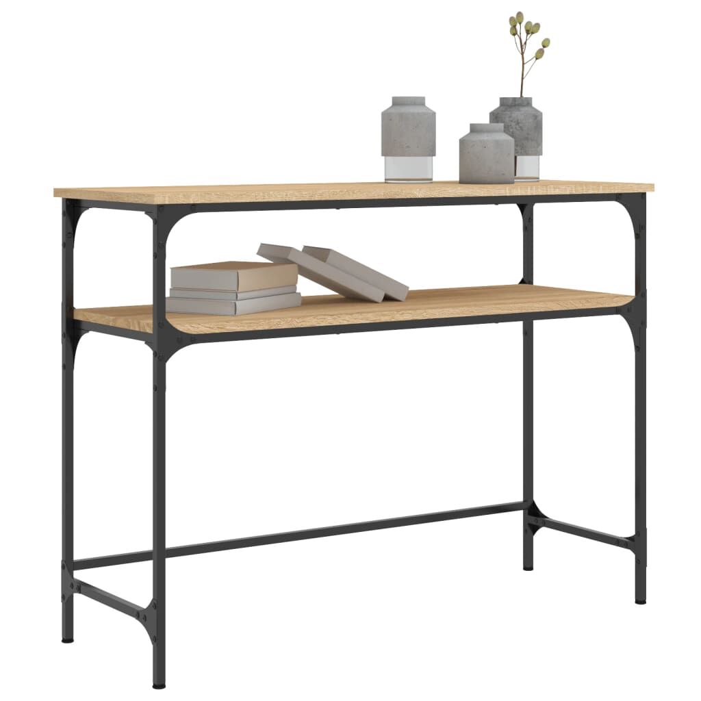 vidaXL Τραπέζι Κονσόλα Sonoma Δρυς 100x35,5x75 εκ. Επεξεργασμένο Ξύλο